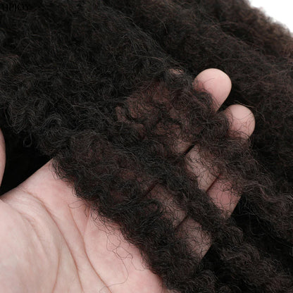 18" Marley Twist Braiding Hair | Crochet Braids | Afro Twist Kinky Hair Extensions | Ombre Colors | 30 Strands/Pack
