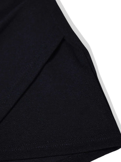 Black Split Mini Skirts, Women Summer Sexy High Waist Slit Skirt.