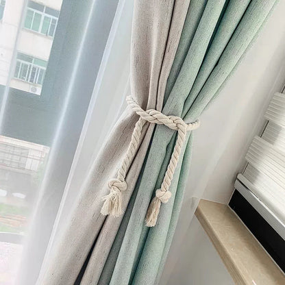 2 PCS 1Set Modern Pure Curtain Tie Back Decorative Curtain Hold Back Rope.
