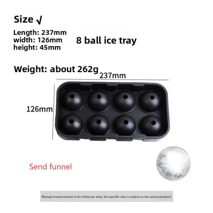 4/6/8/15Grids Silicone Ice Cube Molds ,Spherical Ice Molds Reusable Whiskey Ice Cube Molds.