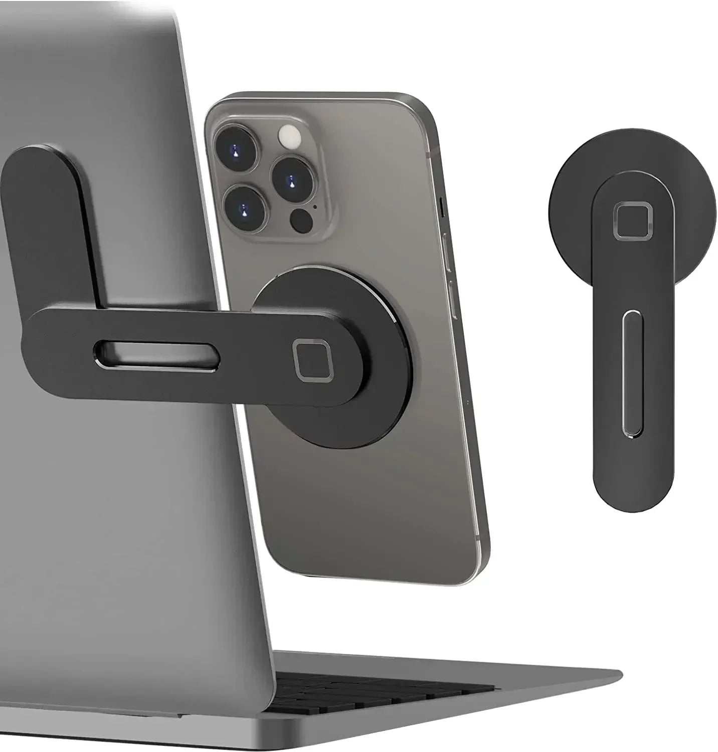 2025 Magnetic Laptop Phone Holder, Computer Monitor Side Cell Phone.  For iPhone 14 13 12 Series