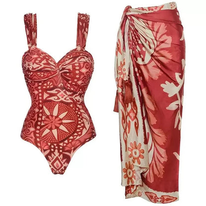 Push Up One Piece Swimsuit With Cover Up Sexy Swimwear Women 2026,Sliming Bodysuit Beachwear.