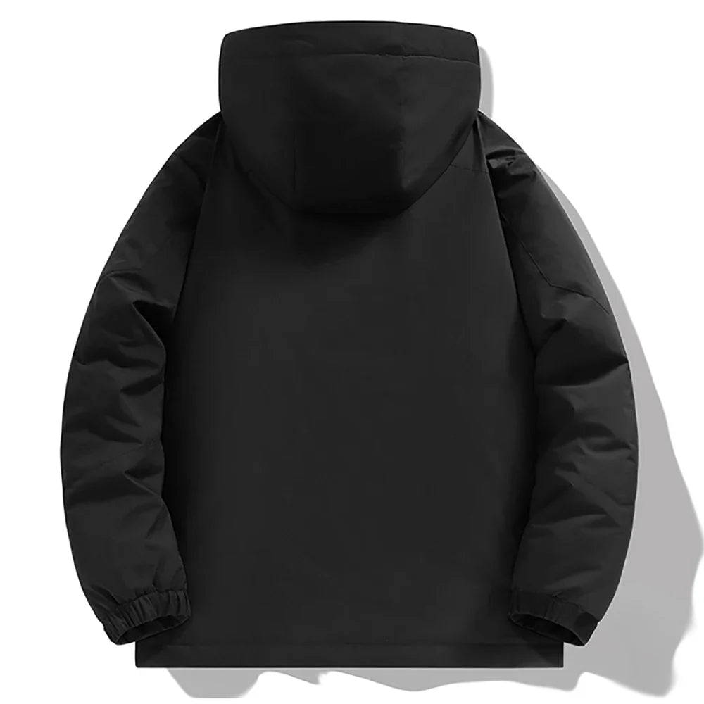 S-6XL large-sized outdoor rainproof cotton-padded jacket for men.