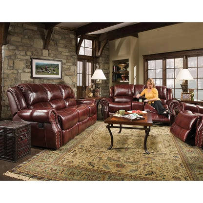 Cambridge Telluride 3 Piece Indoor Furniture Set, Deep Seating Double Reclining Sofa, Console Loveseat, and Rocker Recliner.