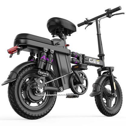 UPlee GE5 Adults Electric Bike 750W Peak Motor 48V 15AH Removable Battery Electric Bicycle 14 Inch Folding Urban leisure e bike