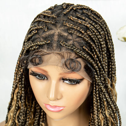 Boho Triangle Knotless Box Braids Wig | Full Lace | Baby Hair | KIMA Synthetic