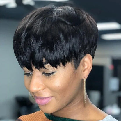 13x4 Kinky Straight Lace Front Wig | Glueless | Brazilian Virgin Hair | Pre-Plucked with Baby Hair