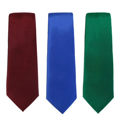 Solid Tie 7.5cm Necktie For Men Fashion, Wedding  Slim Blue Gray.