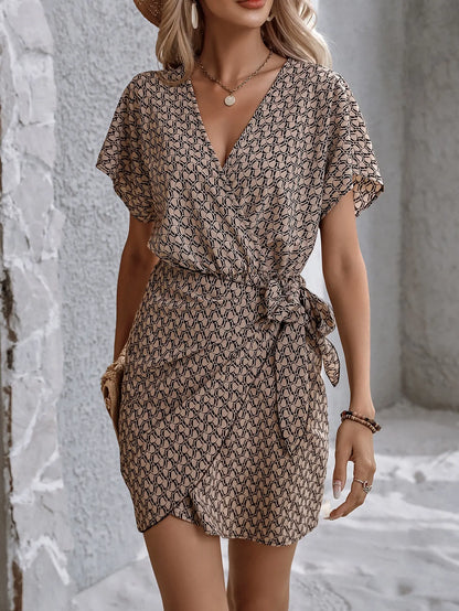 Cross border sexy V-neck waist up dress, from Europe and America.