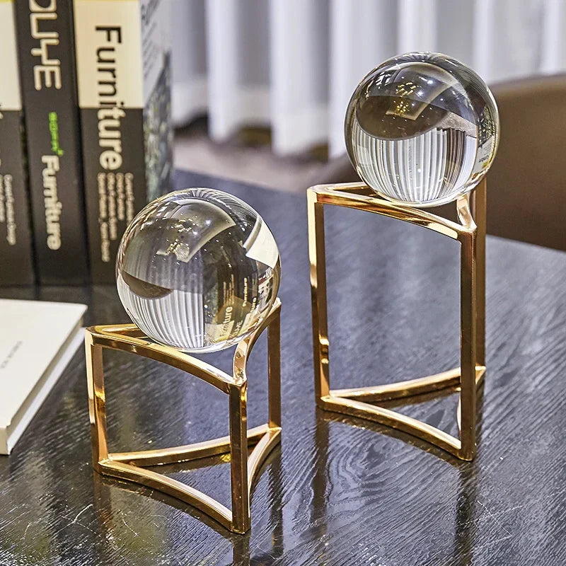Crystal Ball Decoration  Living Room Wine Cabinet  Decoration