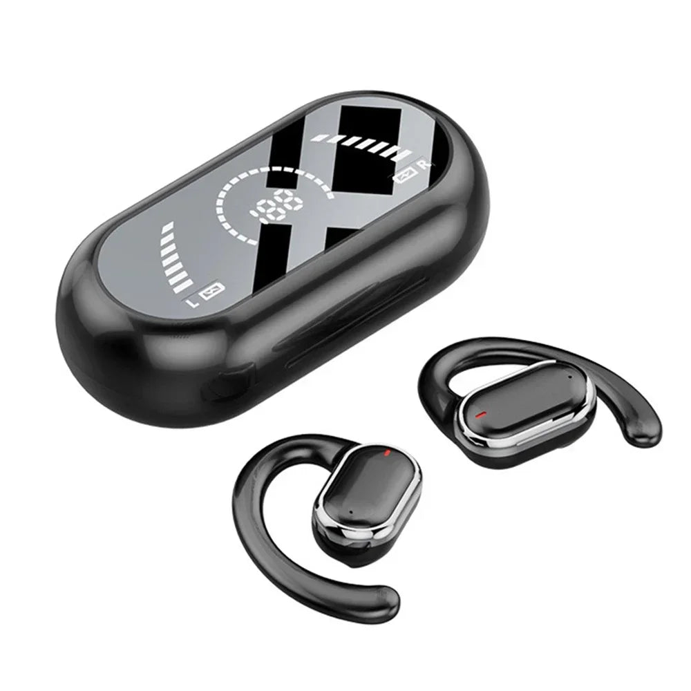 X91 OWS Ear hook Earphones, Bluetooth 5.3 Low Latency, Gaming, Sport HiFi Stereo, Noise Reduction Earbuds.