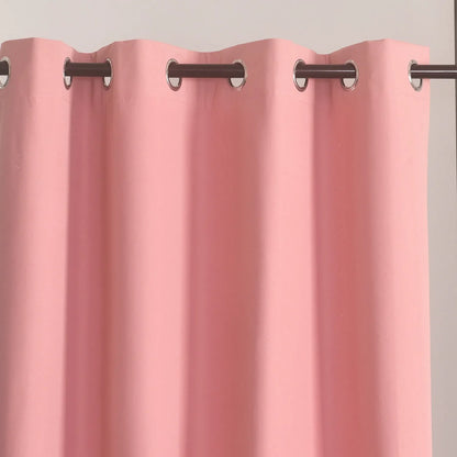 2pcs Modern Blackout Curtains - UV Protection, Heat-Resistant, Light-Blocking Drapes.