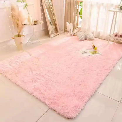 VIKAMA Tie-dyed Fluffy Carpets For Living Room Decor.