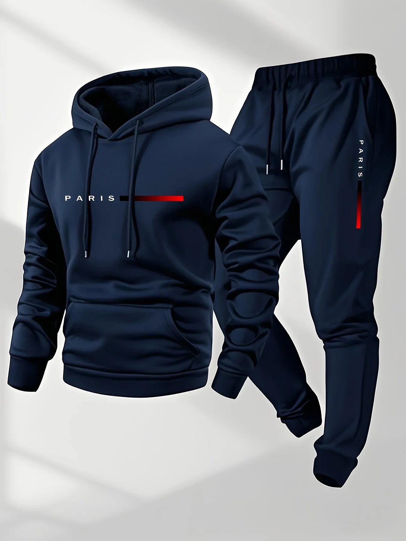 2025 letter printed sportswear set men hooded sweatshirt long pants.