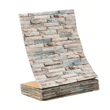 3D Self-Adhesive Wallpaper, 70cm*1/5/10m , Waterproof Brick Wall,  Living Room, Bedroom, Children's Room Home Decor