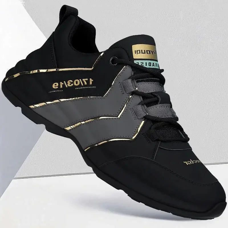 Artificial Leather Men Causal Shoes Male Spring Men Casual Light Shoes Sneakers Lac-up Flats Breathable Outdoors Sapato