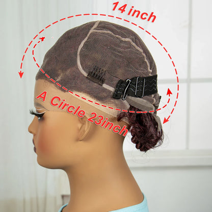 Ginger Orange Bantu Knotless Braids Wig | Full Lace | Baby Hair