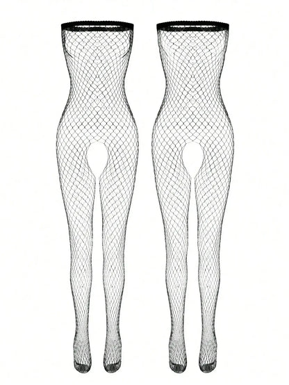 2025 Sexy Lingerie Jumpsuit, Open Crotch Exposed Breast Mesh Suit, Sexy Lingerie Set.