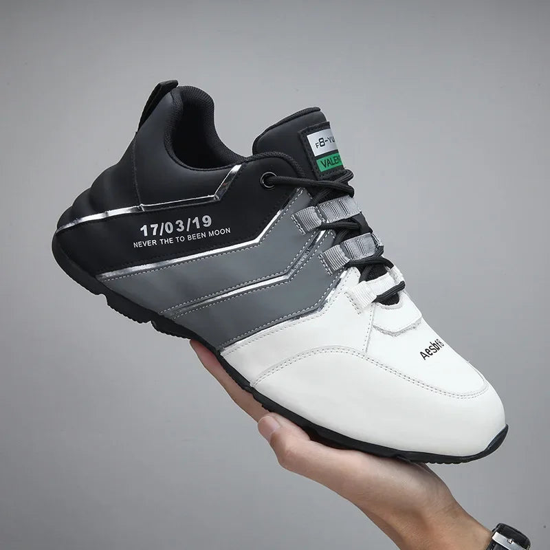 Artificial Leather Men Causal Shoes Male Spring Men Casual Light Shoes Sneakers Lac-up Flats Breathable Outdoors Sapato
