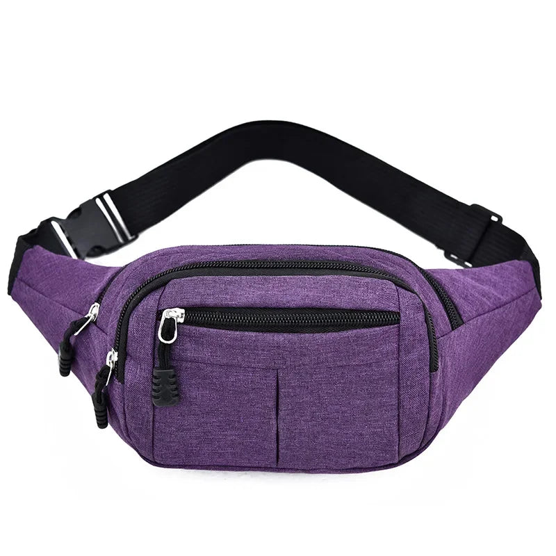 Men's Breast Package Waterproof  Sports Bag  Crossbody Banana Bag