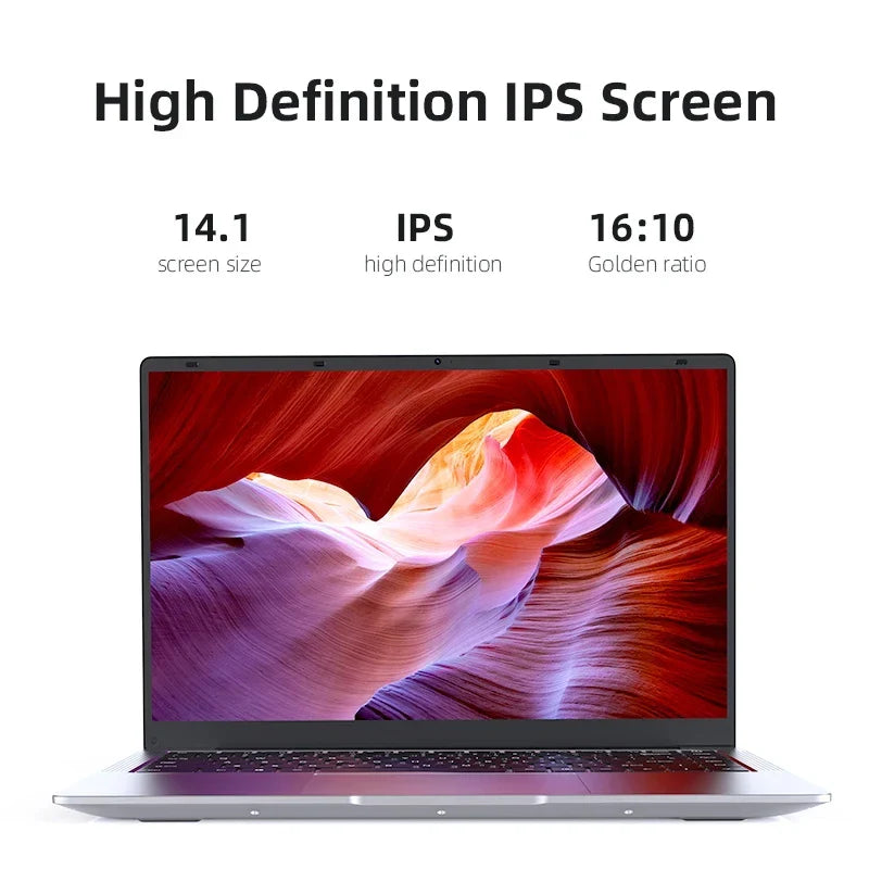Laptop Computer Windows 11 Pro, Intel Atom A3950 2025 Notebook PC 12GB RAM, 512GB 1TB 2TB SSD ,1920*1080P Office Study Computer.