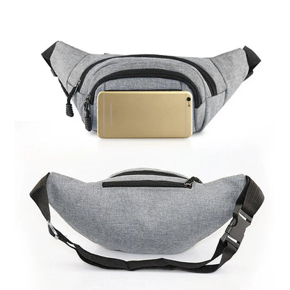 Men's Breast Package Waterproof  Sports Bag  Crossbody Banana Bag