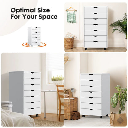 7 Drawer Chest Dressers Nightstand Storage Cabinet.