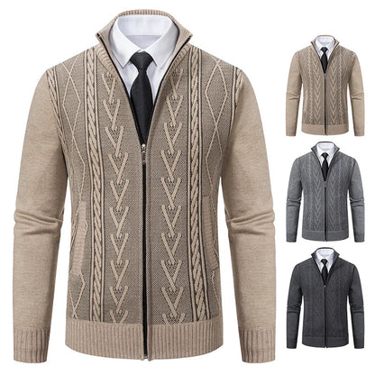 2023 autumn and winter new cashmere padded warm casual knitted sweater.