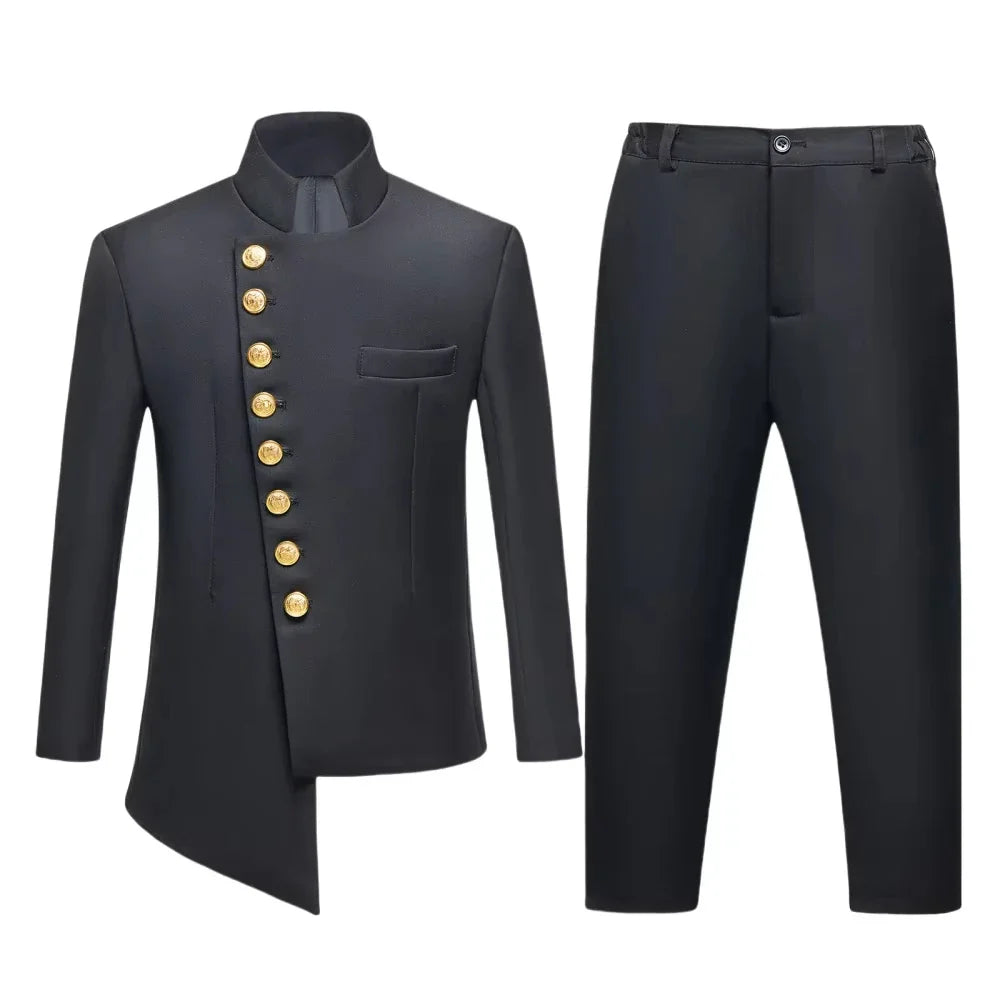 Black 2PCS Boys Formal Suit Set, Brand Selection For Kids Aged 3-14 Yrs.