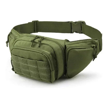 Men Nylon Shoulder Hiking Mobile Phone Bag. Multi-function Waist Pack High-capacity  Bag.
