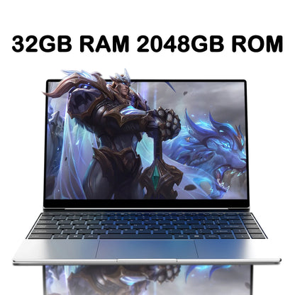 New 14.1" Laptop, Intel Core i9-9900 32GB 2TB Gaming PC, Ultra Slim Office Study Computer.