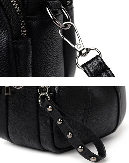 PU Leather Casual Crossbody Bag for Women | Shell Purse & Handbag (Lady Luxury Design Small Shoulder Messenger Bag)