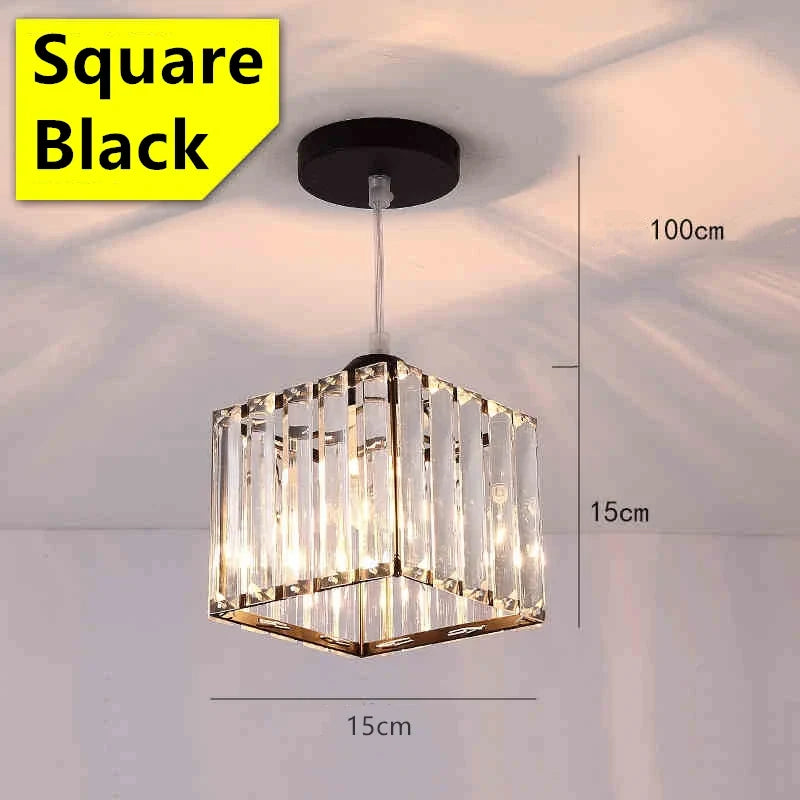 LED Creative Personality Crystal Ceiling Lamp Corridor Entrance Chandelier.
