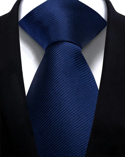 Solid Tie 7.5cm Necktie For Men Fashion, Wedding  Slim Blue Gray.