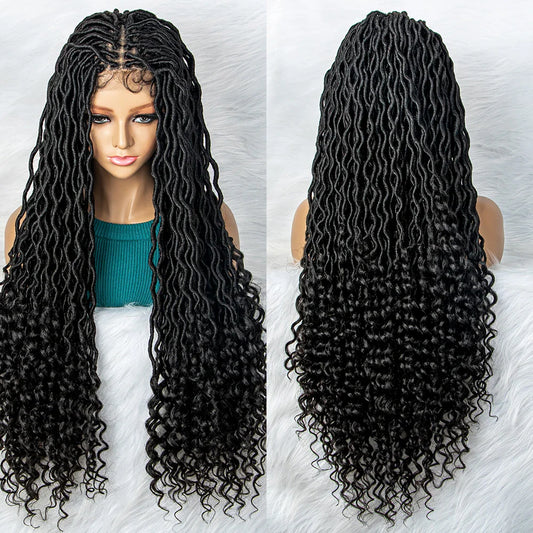 Goddess Box Braids Wig | Curly Ends | Full Lace | Crochet Hair | Black Women