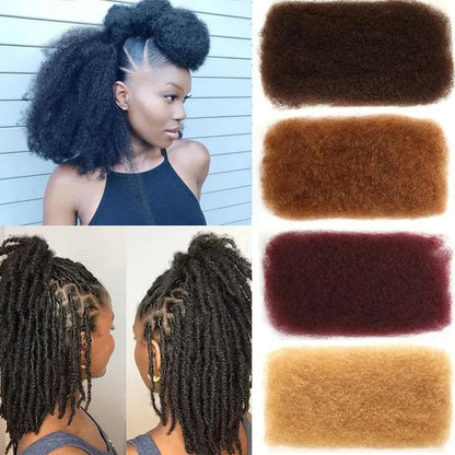 Afro Kinky Curly Bulk Human Hair | Brazilian Remy for Dreadlocks & Braids