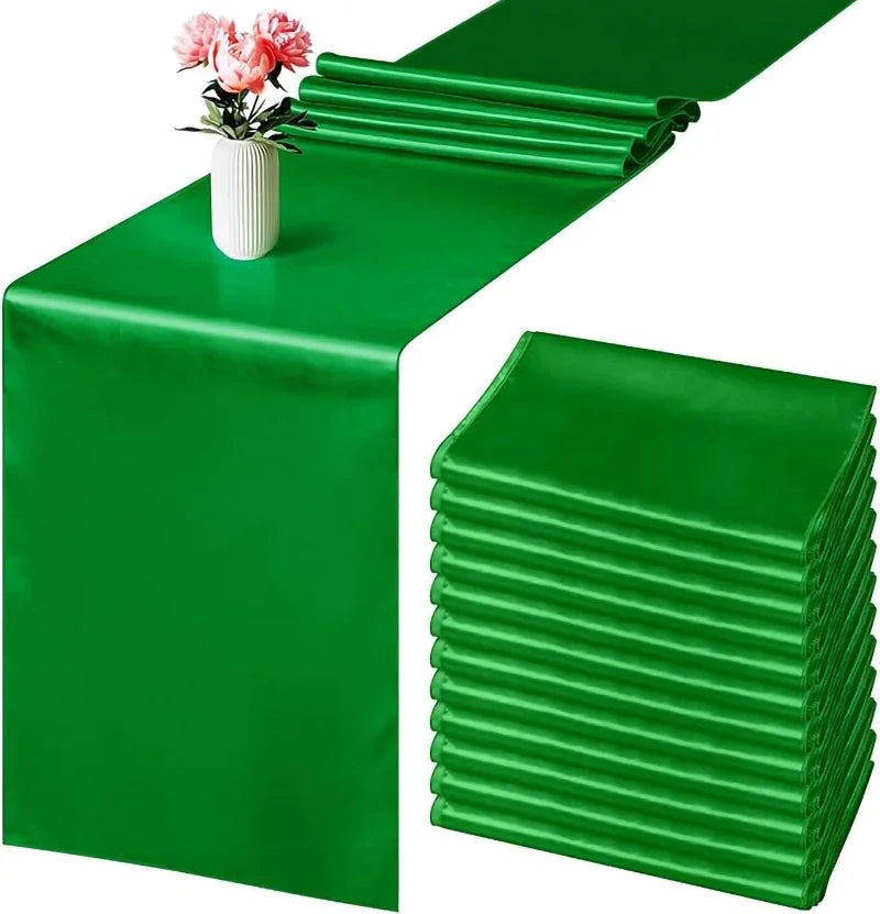 2-10PCS Satin Table Runner 30x275cm For Wedding, Party Events, Decoration, Birthday Parties ,Banquets, Decor, Graduations ,Engagements.