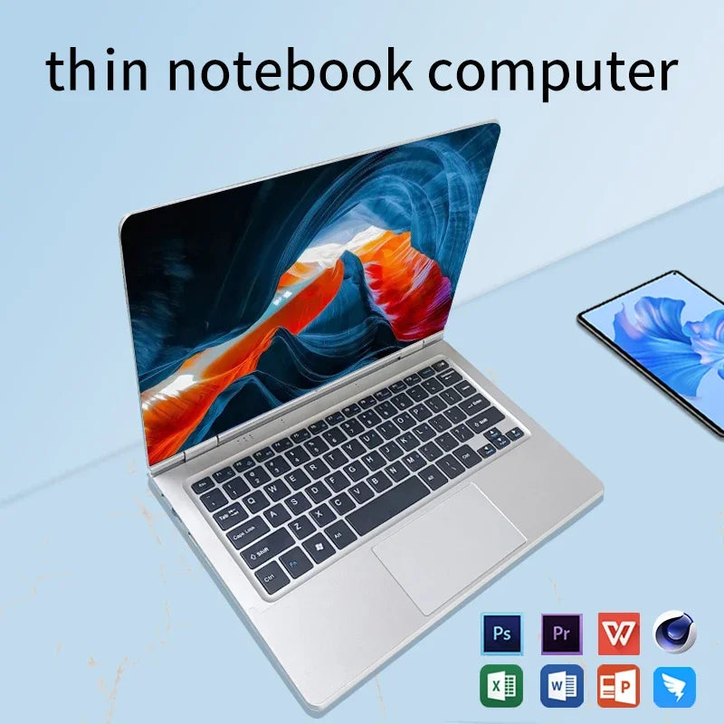 11.6-Inch 2-in-1 Touchscreen Intel Laptop Tablet, Windows 11 Pro 8GB DDR4 RAM,128GB/256GB/512GB SSD  Portable Study Computer.