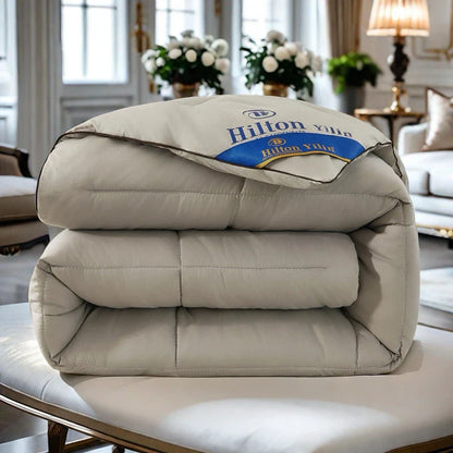 Hilton Hotel down Feather Comforter Warm Bedding Universal Single Double Core Fiber.