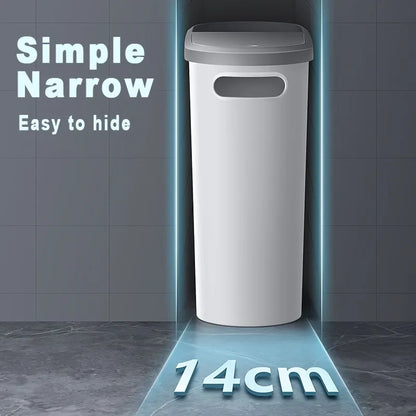 2/1 Pack Bathroom Trash Can, Small and Durable Trash Can with Built-in Handle, Easy to Clean Rust-proof.