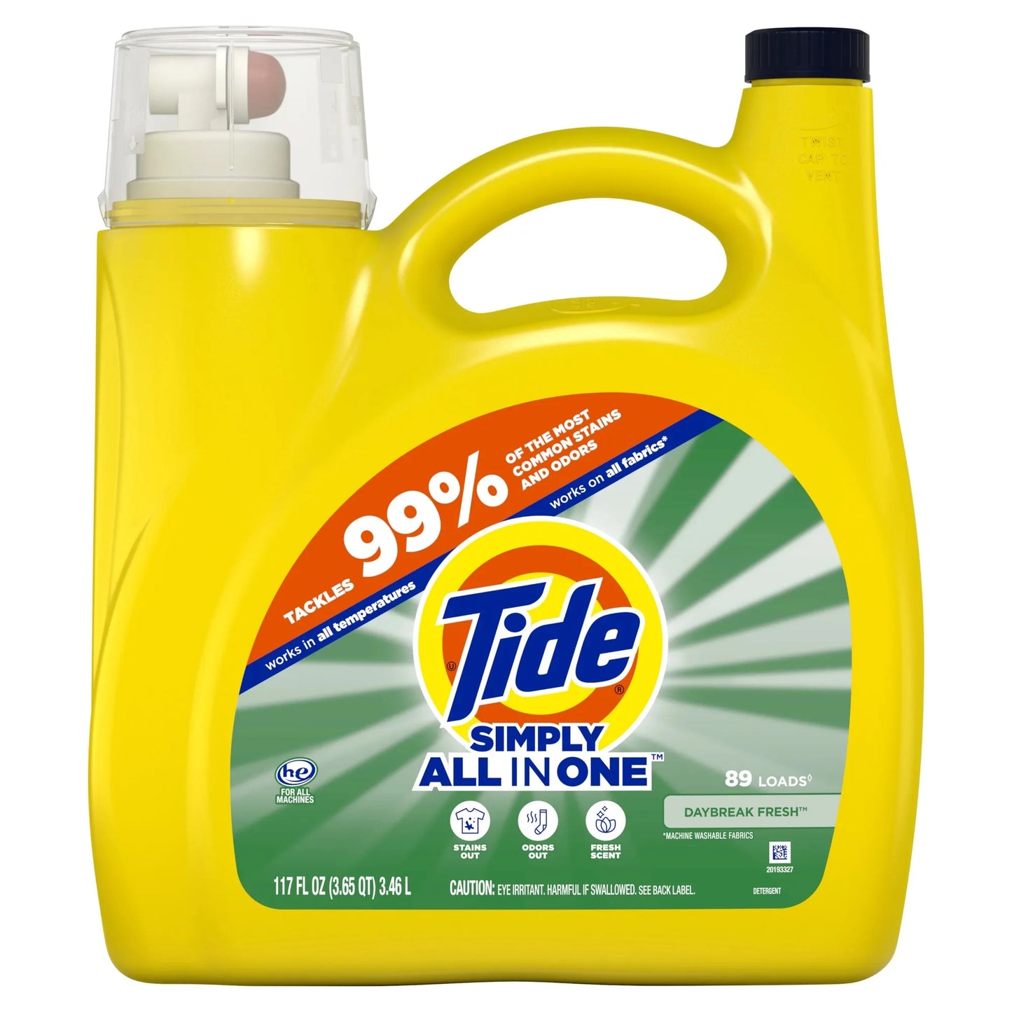 Liquid Laundry Detergent,117 oz, 89 Loads