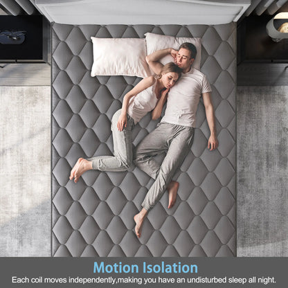 10"12"14"Twin Full Queen, King Size, Mattress in a Box Hybrid Spring Memory Foam Top Mattresses.
