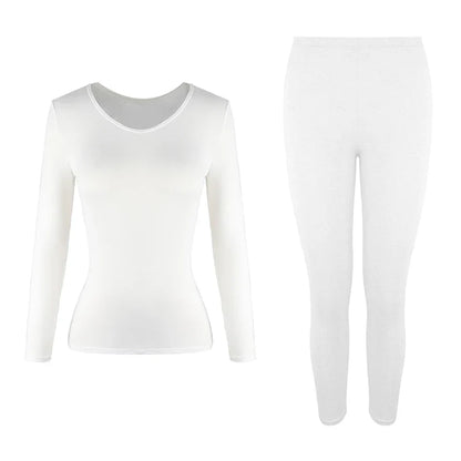 2 pack Women Thermal Underwear Long Johns Fleece Lined  Top Bottom﻿