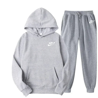 2025 Spring Autumn Men Casual Two Piece Sets, Sweatshirts Men Women Street Fashion Printed Sports Suit.