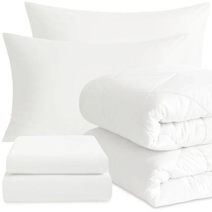 Comforter Set Includes Fitted Sheet, Top Sheet and Pillowcases