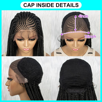 Lace Front Braided Wig | Baby Hair | Kanekalon Synthetic | Black Women