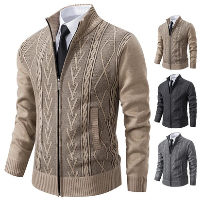2023 autumn and winter new cashmere padded warm casual knitted sweater.