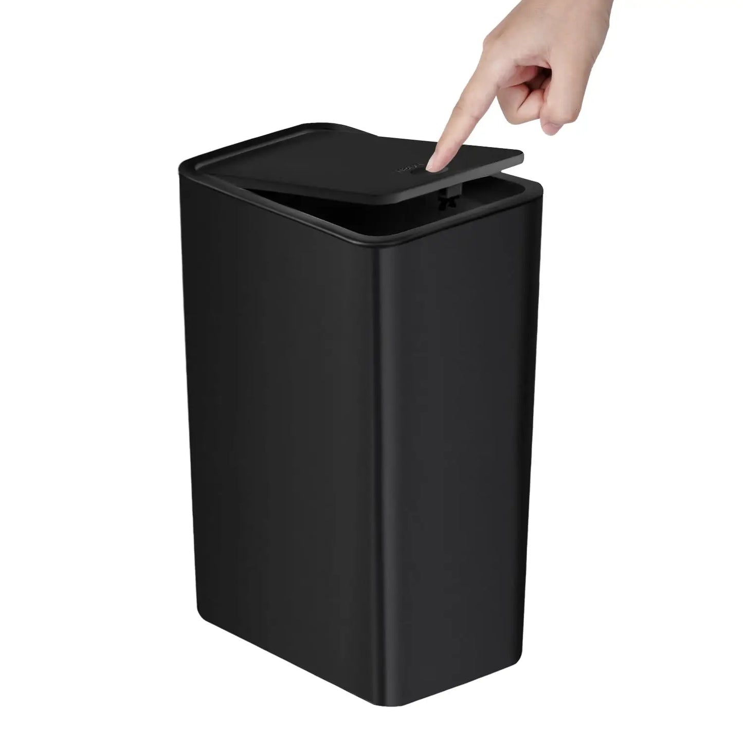 Bathroom Trash Can-10L Small Garbage Can with Press Top Lid for Toilet, Bedroom, Living Room.