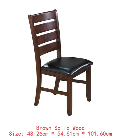 Bennox 5 Piece Counter Height Dining Set, Includes Table & 4 Barstools, Brown