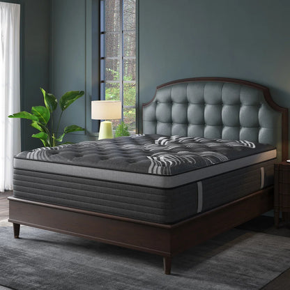 12"14" Gel Memory Foam Hybrid Pocket Spring Mattress, Twin, Full, Queen, King Bed Mattress In A Box